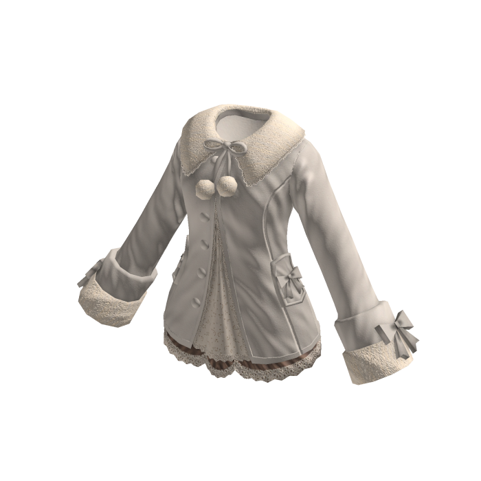 Jacket with Contrast Collar (Gray)