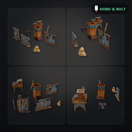Scrap Outpost Kit — Modular Survival Base Walls & preview 2