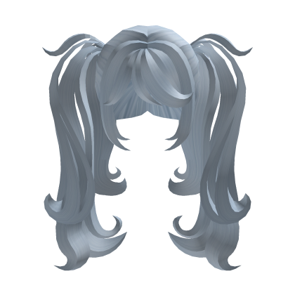 fluffy cute cozy kawaii blue pigtails Roblox item
