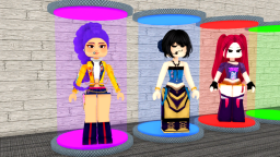 2 gracza KPop Demon Hunters Tycoon