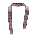brown and pink polka dot scarf 3.0