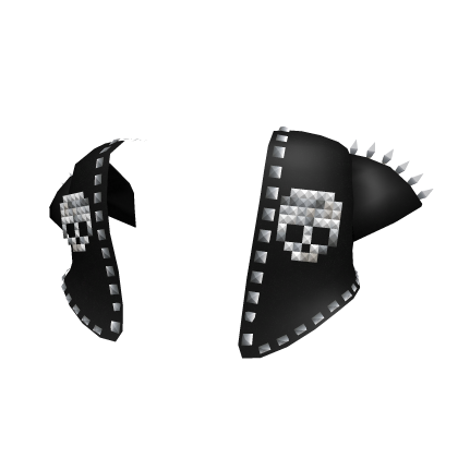 gothic skull studded spike crop top