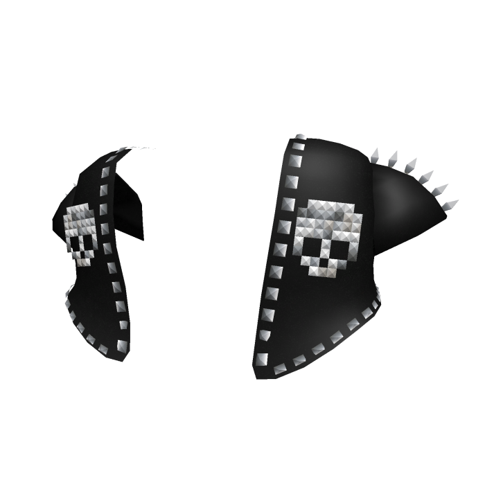 gothic skull studded spike crop top