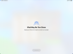I Pad may be too close