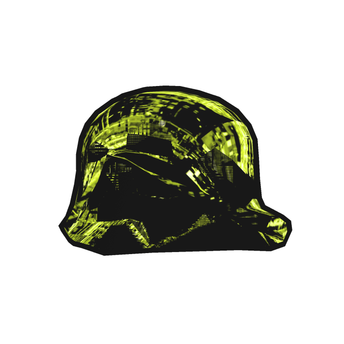 [ANIMATED] Lemon Yellow Glitch Shaggy Hair