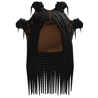 ⚜️🍒• Layered Braids W/ Messy Bantu Black Roblox item