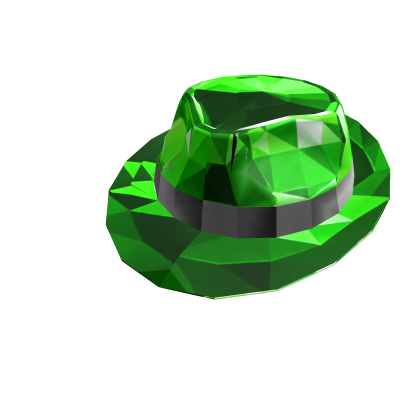 Green Sparkle Time Fedora Roblox item