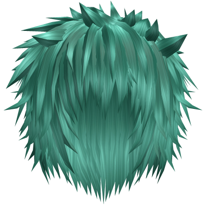 Teal Messy Anime Spiky Emo Hair  Roblox item