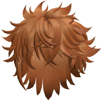Spiky Messy Hair - Orange Roblox item