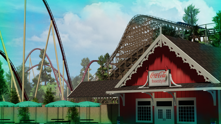 Mystic Timbers Roller Coaster