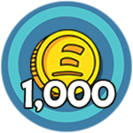 Earned 1,000 Coin