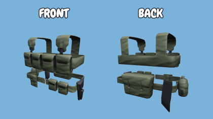 [R15 Accessory] Camo Tactical military vest set  preview 3