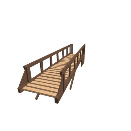 Rough wooden bridge