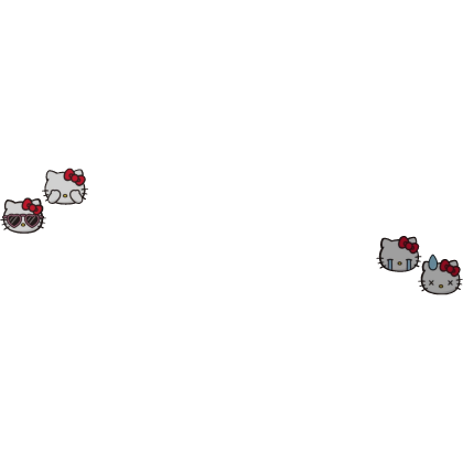 silly cute kawaii red HK bows hair clips Roblox item