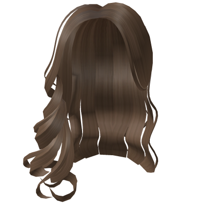 Brunette Over The Shoulder Long Curly Middle Part Roblox item
