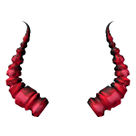 Ruby Red Hell Raiser Horns