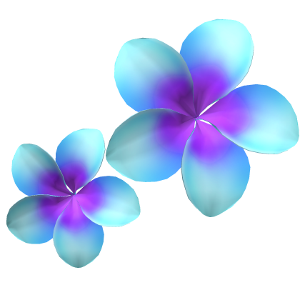 Tropical Double Hibiscus Hair Clips Roblox item