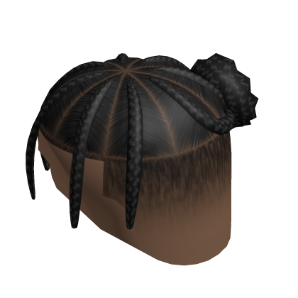 Half Down Braids with Man Bun Roblox item
