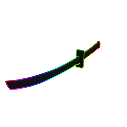 Handheld Rainbow Cyberpunk Katana
