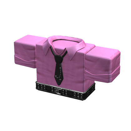 Goth Pink Emo Suit Shirt w/ Studded Belt 1.0