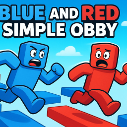 🔴Red and Blue🔵 Simple Obby
