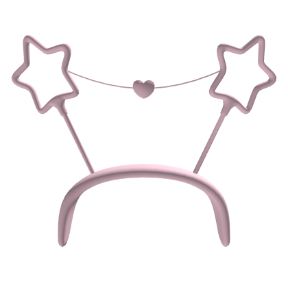 Pink Heart String Diwali Sparkler Headband Addon