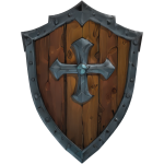 (CODE= 9618 ) Cartoony Cross shield