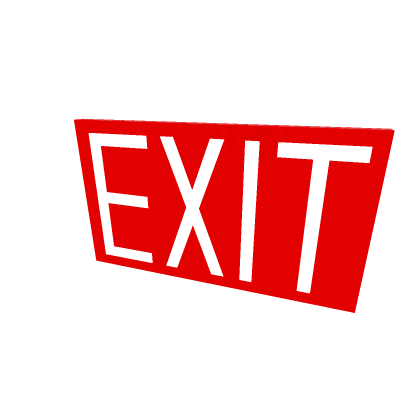 Exit sign