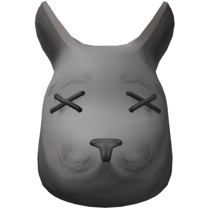 Grey Wabbit Mask Roblox item