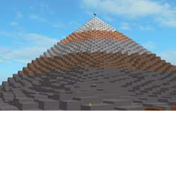 The pyramid broke.