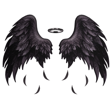 Emo Goth Purple Fallen Angel Dark Academia Wings