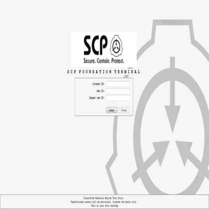 scp log in screen