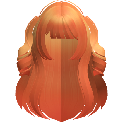 princess long straight hime curly orange