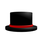 Red Banded Top Hat