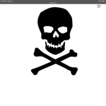 Skull and crossbones explosion edition