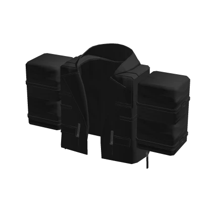 ♾️ Black cyberpunk jacket R15 | Roblox Item - Rolimon's