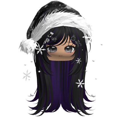 Emo Vamp Christmas Hair (Black&Purple) Roblox item