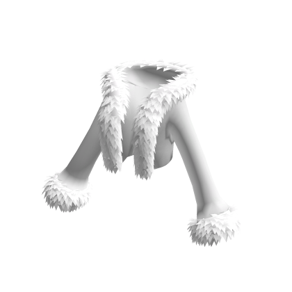 White Fur Trim Crop Jacket thumbnail