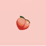 Colorful peach