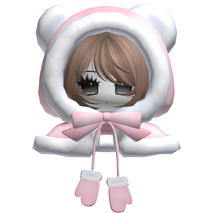 Christmas Moe Girl Pink Bear Hood Milktea