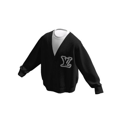 Designer Louis Cardigan - Black thumbnail