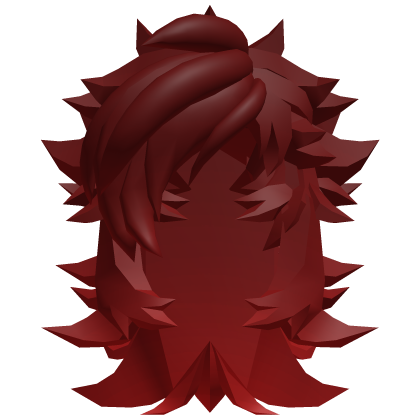 Blocky Long Red Hair