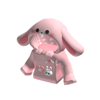 bunny sweater cute kawaii pink paw plush ♡ thumbnail