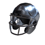 Silver Chrome Helmet
