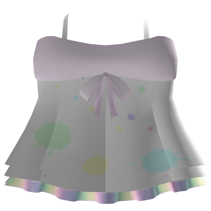 Cutesy Painter Artist Pastel Painted Dress Set Roblox item