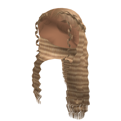 French Braids W/ Waves [Blonde] Roblox item