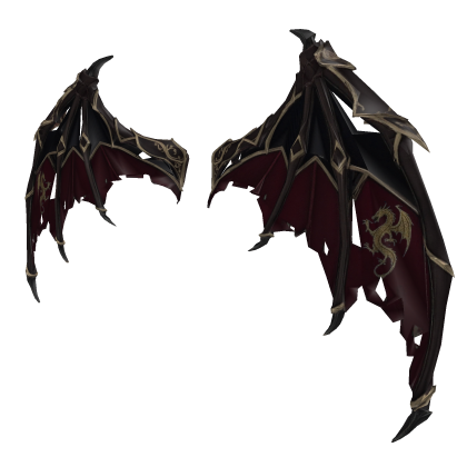 Crimson Ripped Dragon Warrior Wings