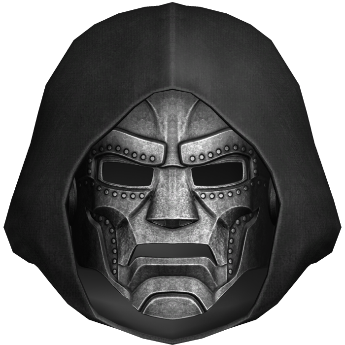 Black Dr Doom Mask w/ Hood