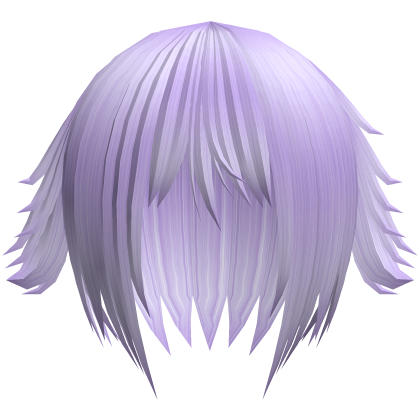 emo messy vkei hair with tufts in purple Roblox item