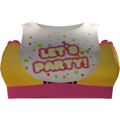 ♡ | animatronic LETS PARTY yellow chicken cute top